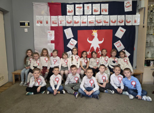 Uroczyste obchody Dnia Niepodległości w naszym przedszkolu.